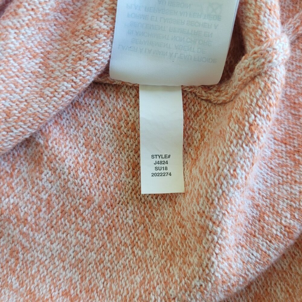 Madewell Peachy Pink Flutter Sleeve Sweater Tee Soft Easy Boxy Medium Womens - Picture 11 of 13